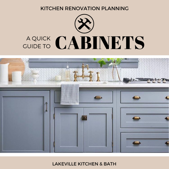 When it comes to cabinets, the options seem limitless. Lakeville Kitchen and Bath breaks down the basics to help you decide which cabinet door style and material is right for your kitchen remodeling project!