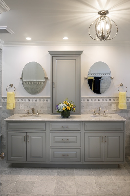 Transitional Inset Bathroom Vanity by Medallion Cabinetry, Lakeville Kitchen and Bath 